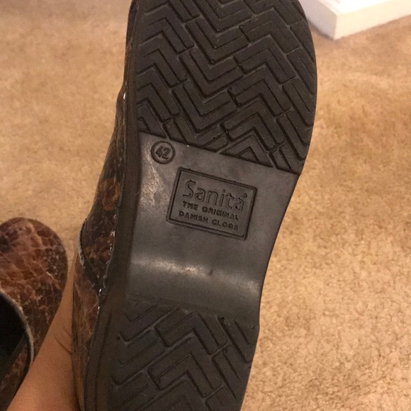Sanita Clogs (Brown snakeskin) - Picture 2 of 5
